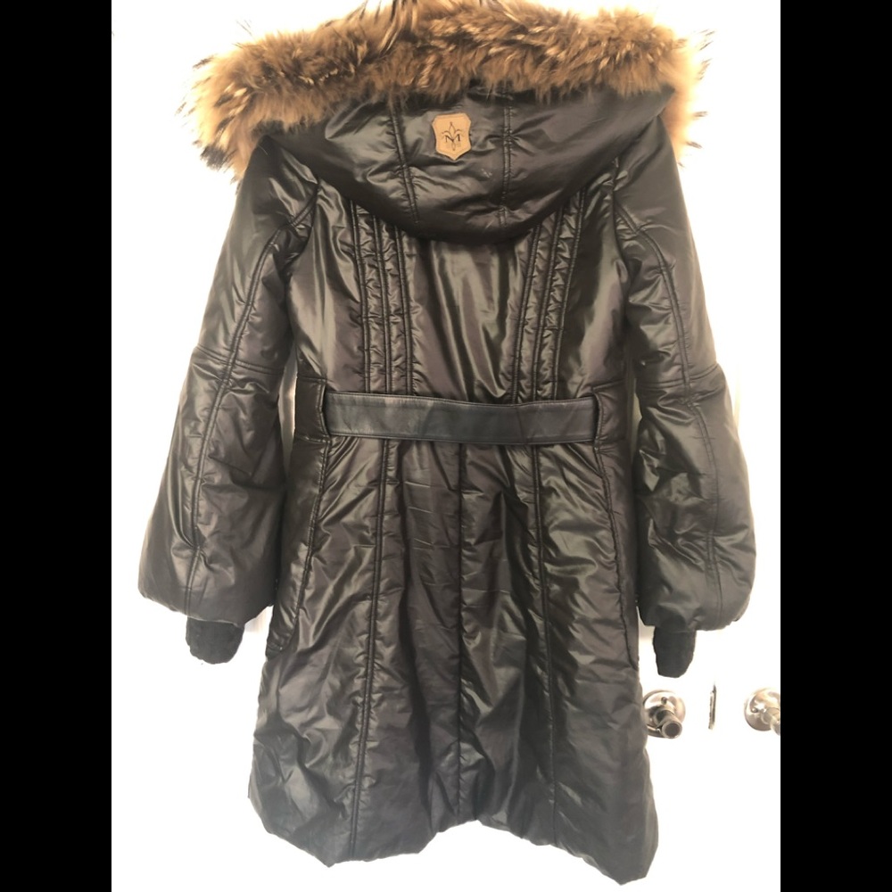 Mackage fur caller coat detailed sleeve